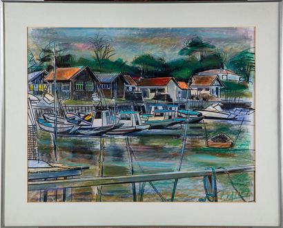 Robert VALLET (1907 - 1993)
The port of Piraillon...