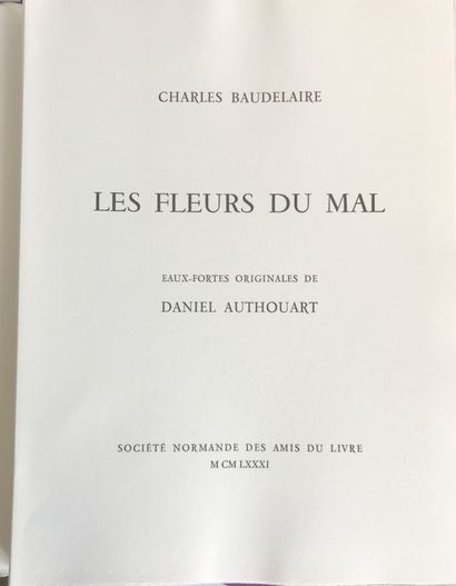 Daniel AUTHOUART (1943) - Charles BAUDELAIRE...