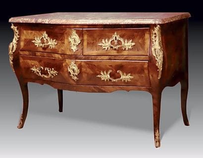 Commode en palissandre et bois de violette...