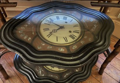 Ensemble de deux horloges œil de bœuf en...