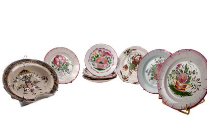 MANUFACTURE DE L'EST
Ensemble de 8 assiettes...