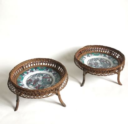 BOCH FRERES - KERAMIS
Paire d'assiettes,...