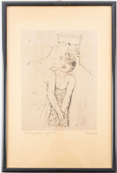 D'après Pierre BONNARD 
Suite de trois gravures...