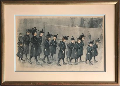 ÉCOLE FRANCAISE du début du XXe
La procession...