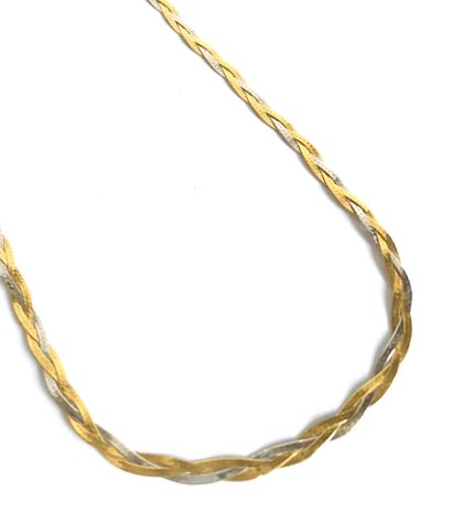 Petit collier en or 18K (750/1000) en forme...