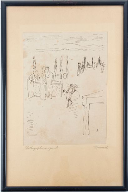 D'après Pierre BONNARD 
Suite de trois gravures...