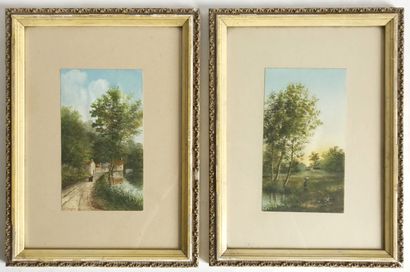 A. BENEN - Fin XIXe, début XXe
Paysage de...
