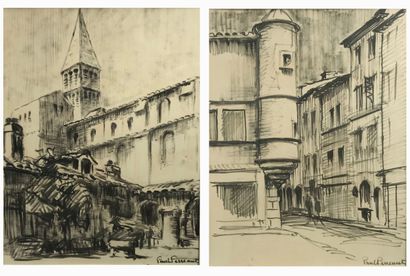 Paul PERREAUT (1908-1979)
Le clocher
Rue...