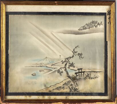 JAPON
Ensemble de 4 peintures sur soie
35...