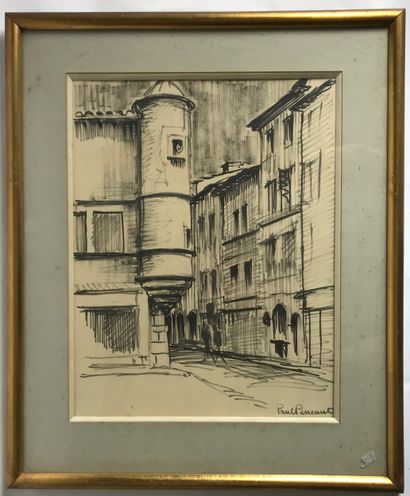 Paul PERREAUT (1908-1979)
Le clocher
Rue...