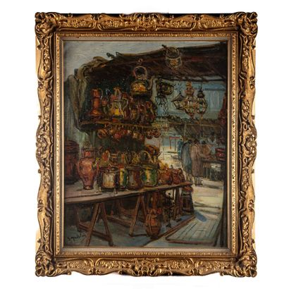 Gustave MADELAIN ( 1867 - 1944 )
La boutique...