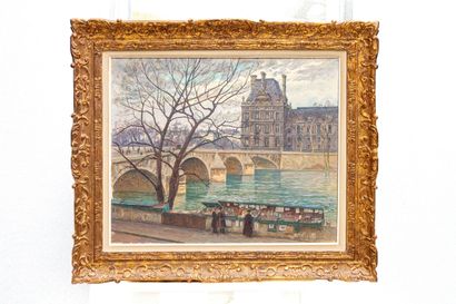 Gabriel ROUSSEAU (XXe)
Vue du Louvre depuis...