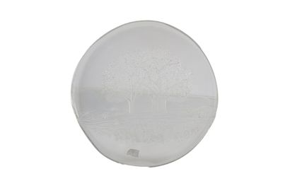 KOSTA BODA
Plat à gâteau en verre moulé présentant...
