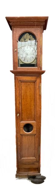 Régulateur de parquet en bois mouluré, le...