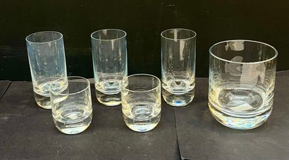 Ensemble de 6 verres à orangeade, 5 verres...