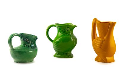 SAINT-CLEMENT
Ensemble de 2 carafes zoomorphes...