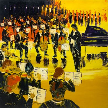 Rénald LEMAIRE (XXth)
Musika
Set of 2 oil...
