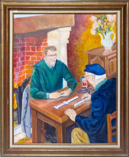 20th century FRENCH SCHOOL 
Lot of 9 paintings...