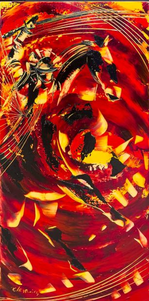 Rénald LEMAIRE (20th)
Lot of 7 oils on canvas,...