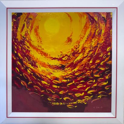 Rénald LEMAIRE (20th)
Red fish 
Oil on canvas...