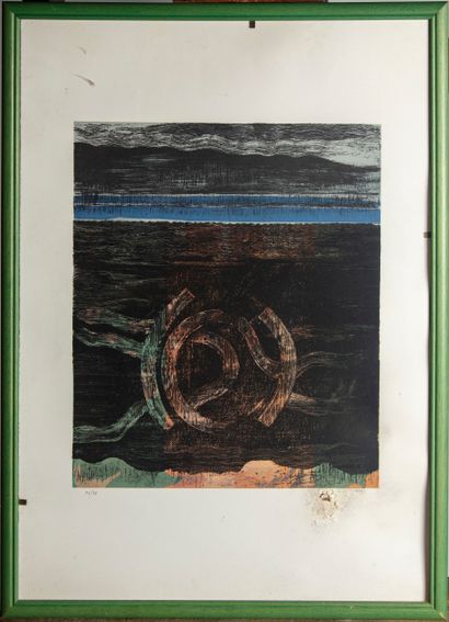 MODERN SCHOOL
Composition au rond
Lithograph
Signed...