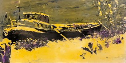 Rénald LEMAIRE (20th)
Lot of 3 oil on canvas...