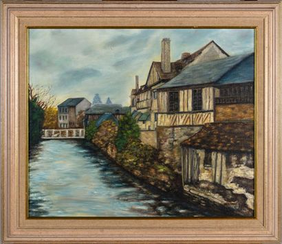 20th century FRENCH SCHOOL
Lot of 8 oils...