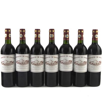 7 bottles: 5 B DOMAINE DE RAVANES Merlot...