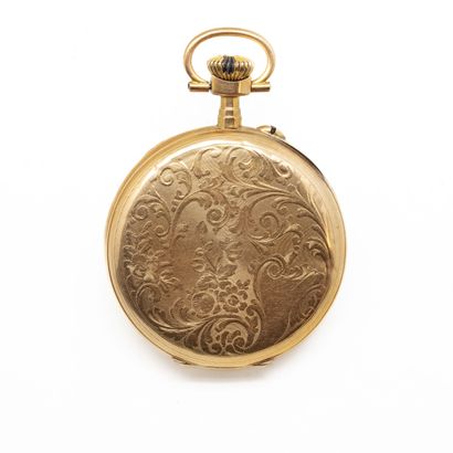 18K (750/1000) yellow gold gousset watch,...