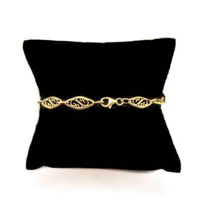 18K (750/1000) yellow gold watch chain transformed...