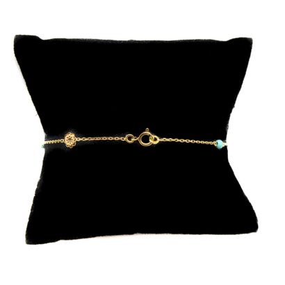 Bracelet in 18 K (750/1000) yellow gold dotted...