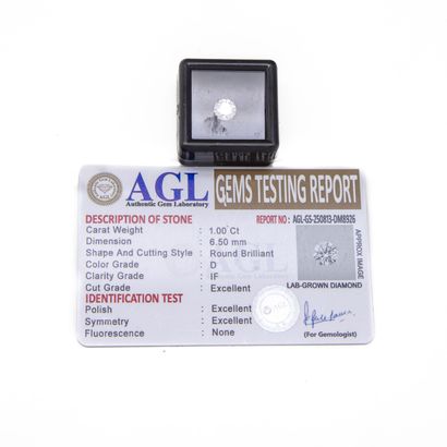 1 carat Laboratory grown synthetic diamond...