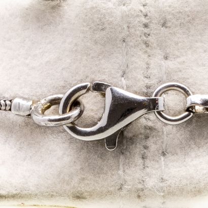 Necklace in 18K (750/1000) white gold, with...