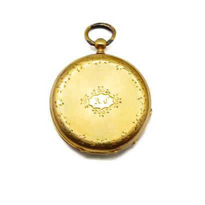 Ladies' collar watch in 18 K (750/1000) yellow...
