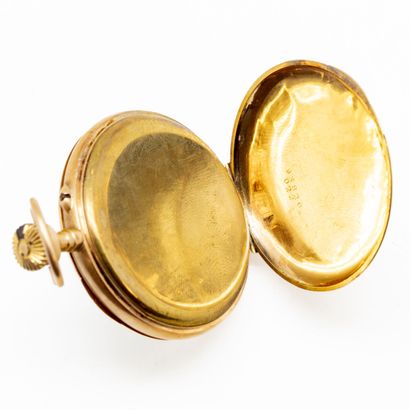 18K (750/1000) yellow gold gousset watch,...
