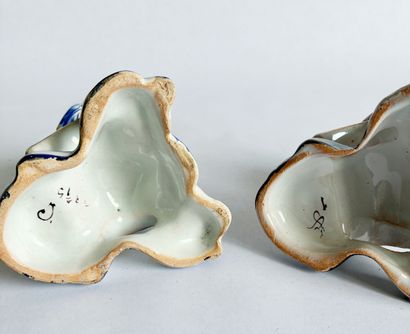 SAINT CLEMENT
Two polychrome earthenware...