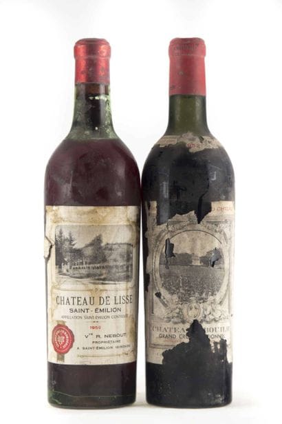 A lot including :
1 Château de Lisse 1955...