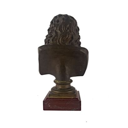 Buste de Jean Racine 
Épreuve en bronze 
Marqué...