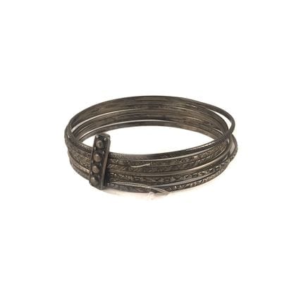 Bracelet semainier en argent composé de sept...