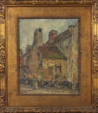 René BOSIERS (1875-1927)
Le puits du village...