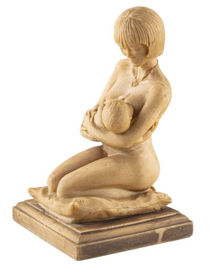 H. GOBART
L'allaitement
Sculpture en albâtre,
Signée...