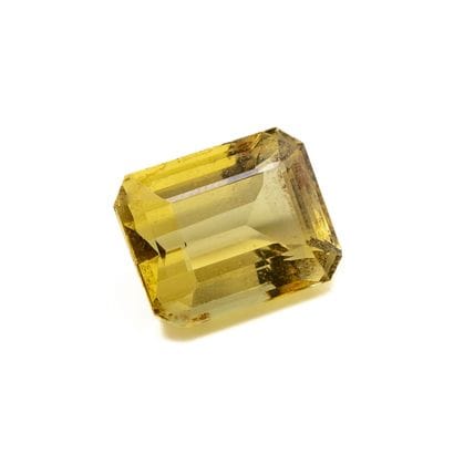 Citrine sur papier, taille émeraude
Légères...