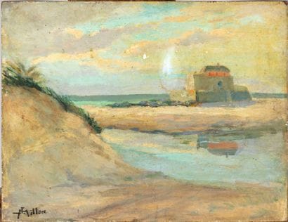 ECOLE FRANCAISE du XXe
Vue de cote normande
Huile...