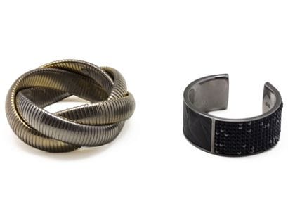 SWAROVSKI et divers
Deux bracelets en acier...
