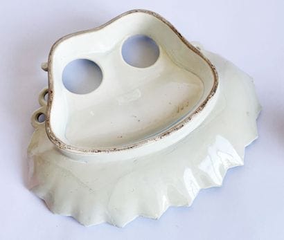 Glazed ceramic inkwell in the shape of a...