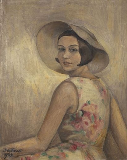 ECOLE DU début XXe
Portrait d'une jeune femme...