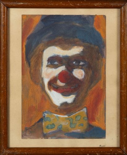 ECOLE DU XXe
Portrait d'un clown souriant...