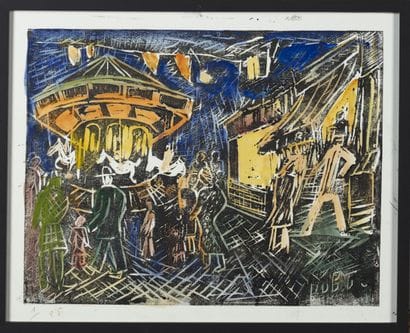 D'après Roland DUBUC
Maisons rouges et Fête...