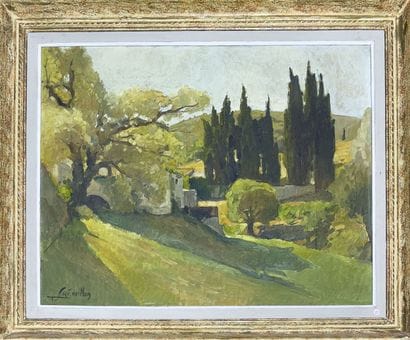 FREMILLON
Paysage de campagne 
Huile sur...
