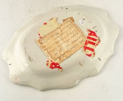 MOUSTIERS (?)
Oblong earthenware dish with...